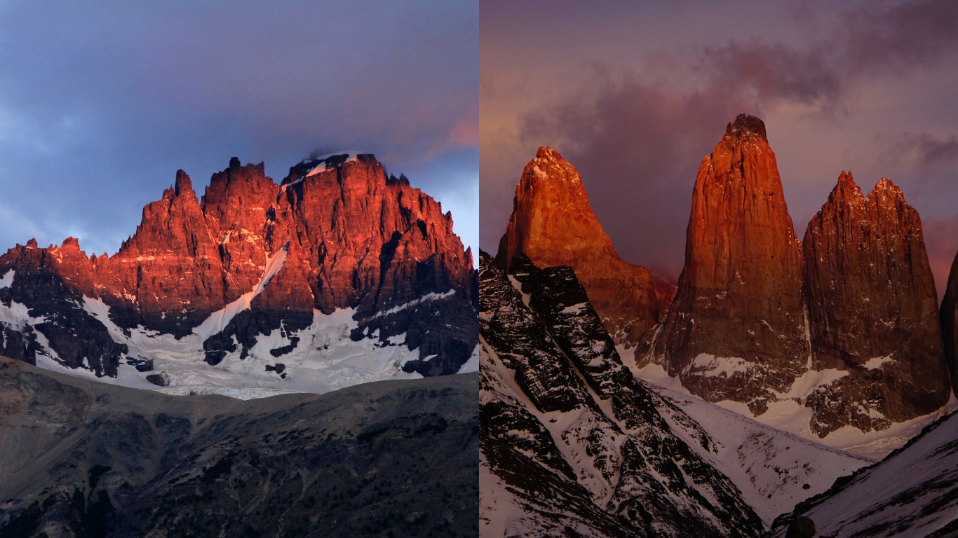 Cerro Castillo y Torres del Paine, Sunrise Cerro Castillo y Torres del Paine, Sunrise